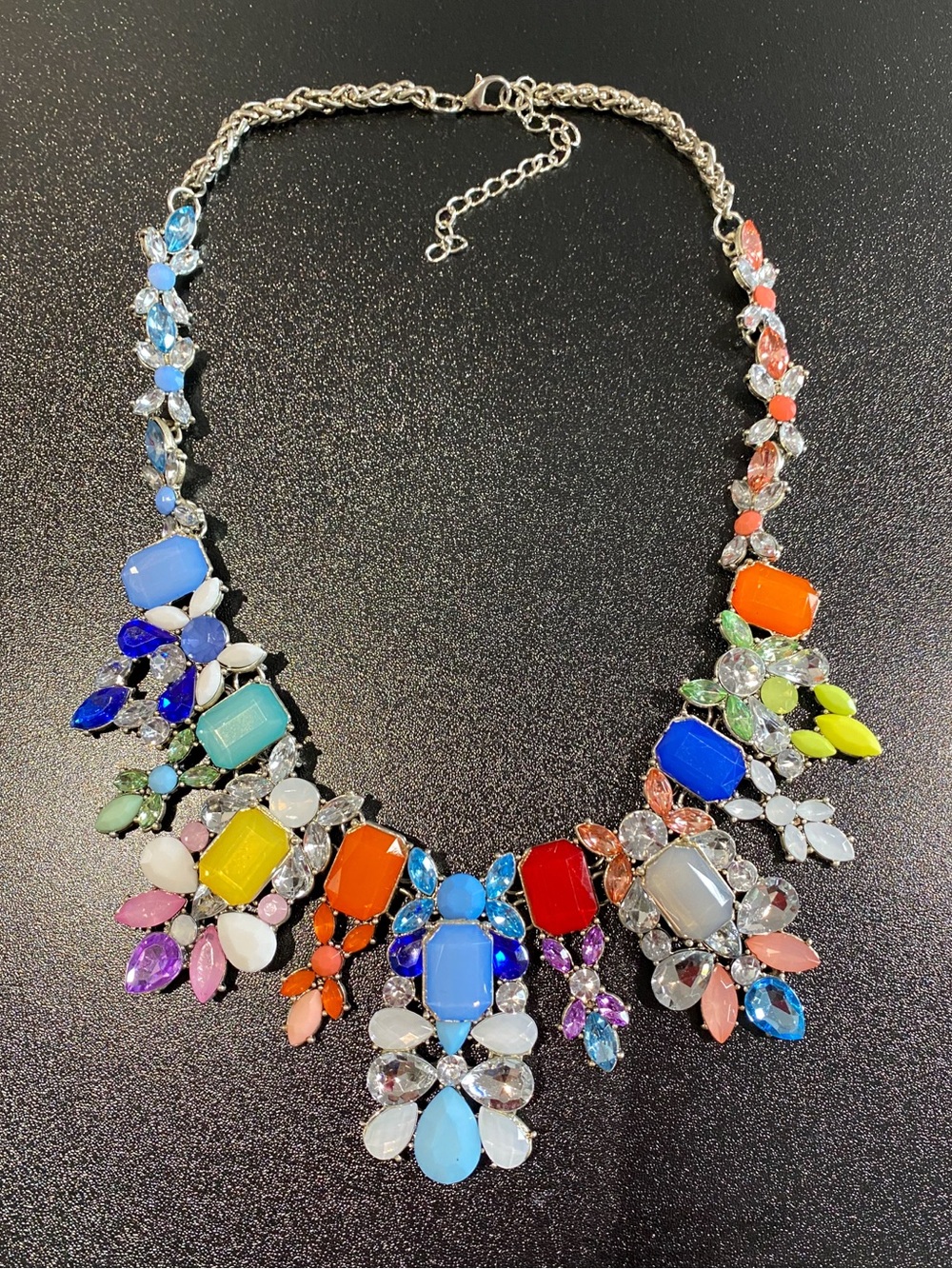 Multicolor Statement Bib Necklace